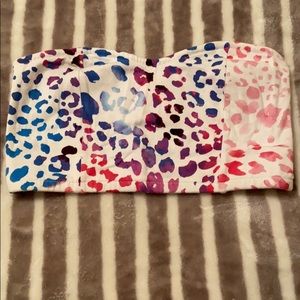 Leopard Print Tube Top Size M